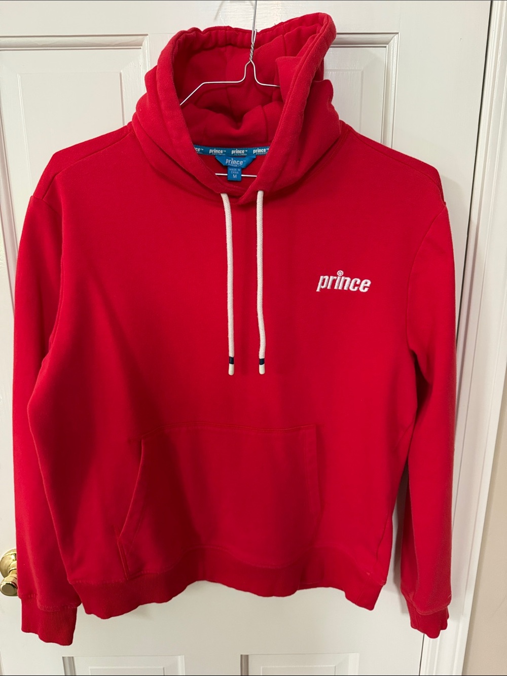 Prince Men's Red Turtleneck Pullover Sweatshirt - Medium